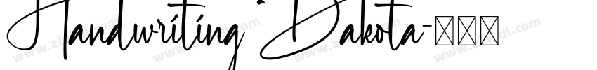 Handwriting Dakota字体转换